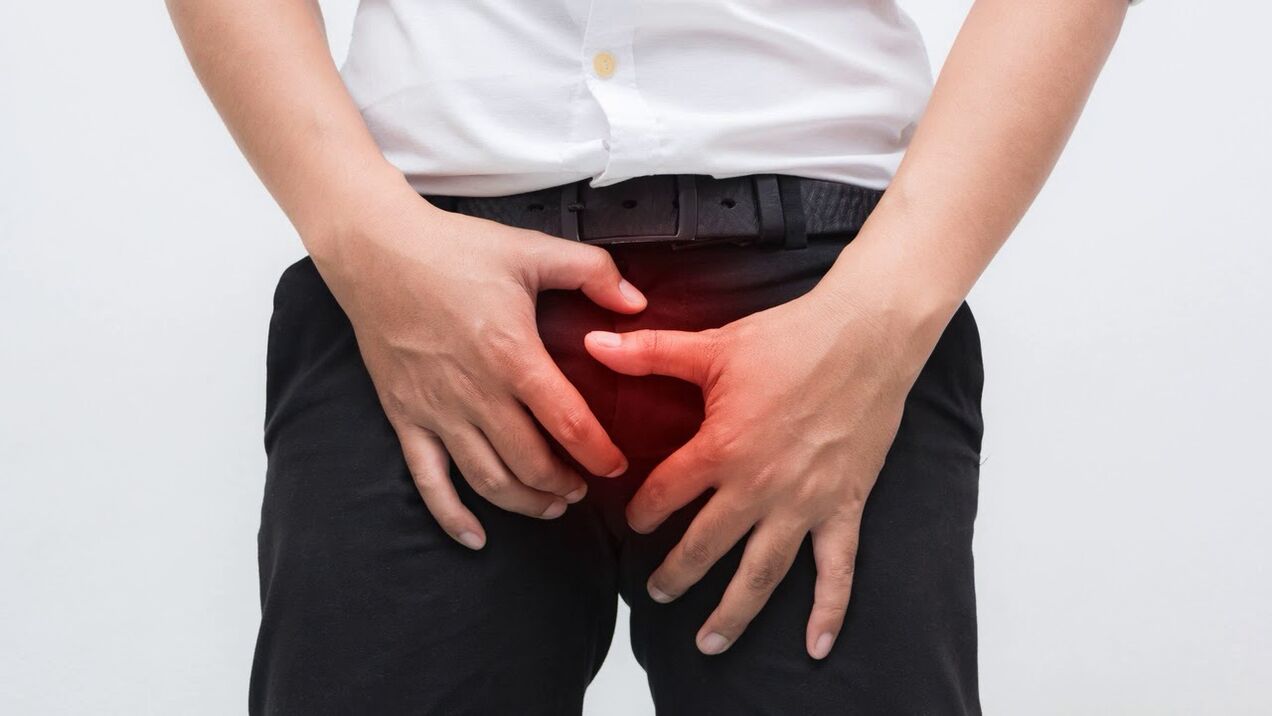 Péng an der Leescht als Symptom vun der Prostatitis